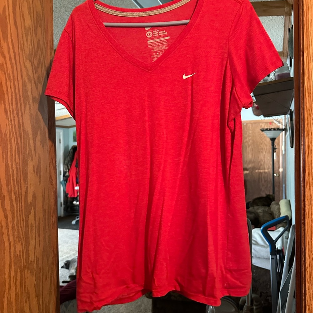 Nike Women's Bright Red Short Sleeve Tee